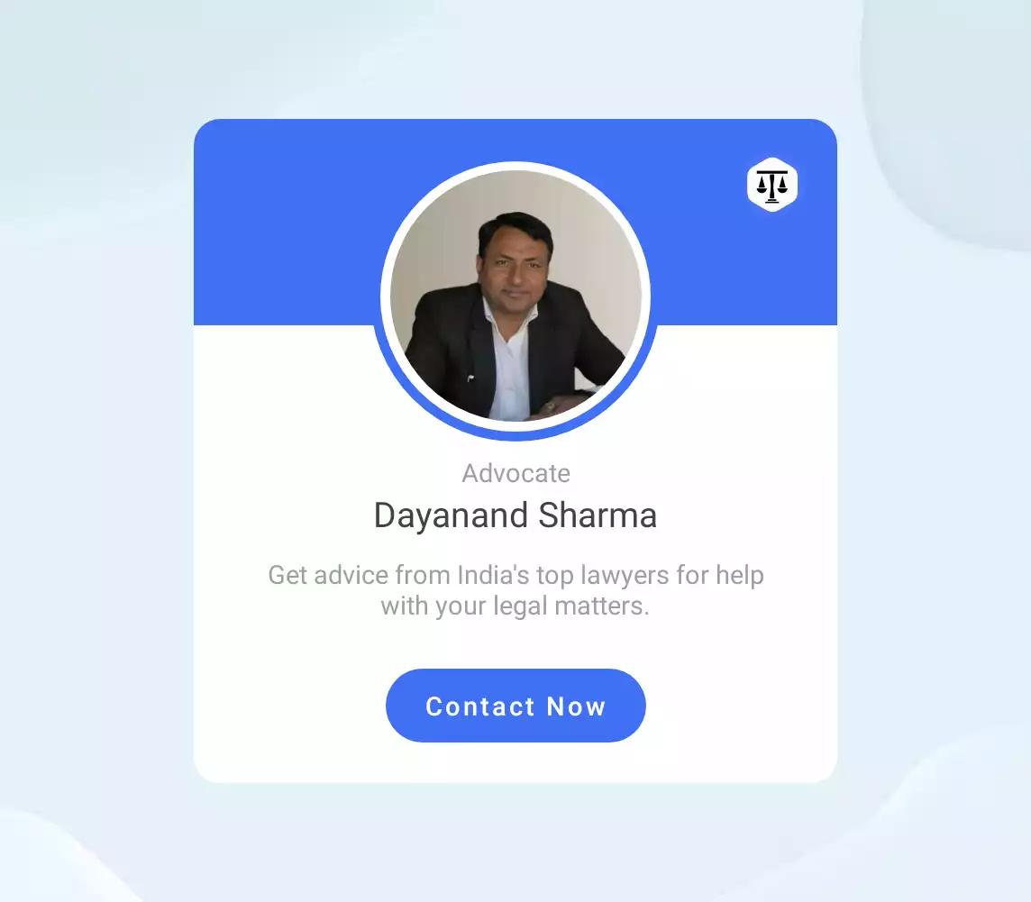 Advocate Dayanand Sharma Lawyer in Moradabad, Uttar Pradesh Law4u
