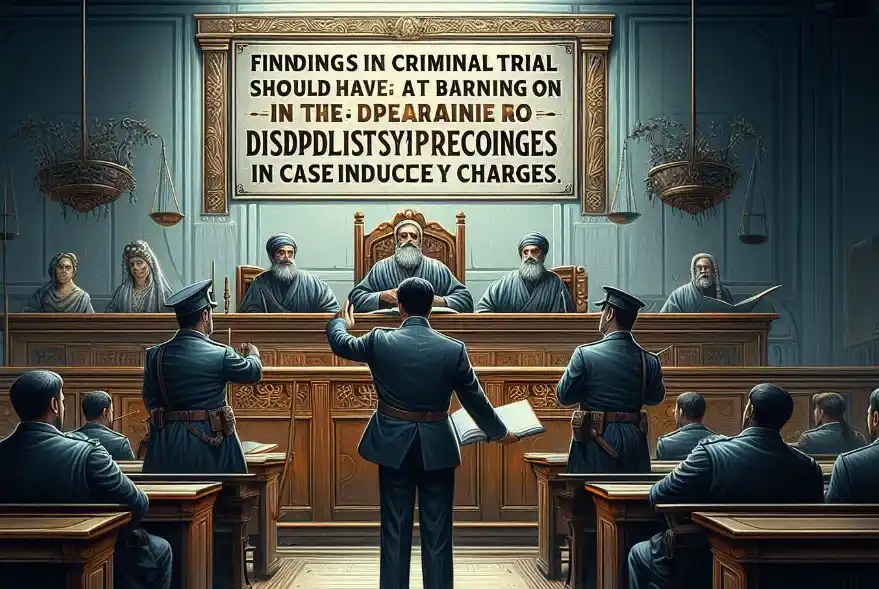 Criminal Trial Outcomes Should Influence Disciplinary Actions When Charges Are Identical: Calcutta High Court