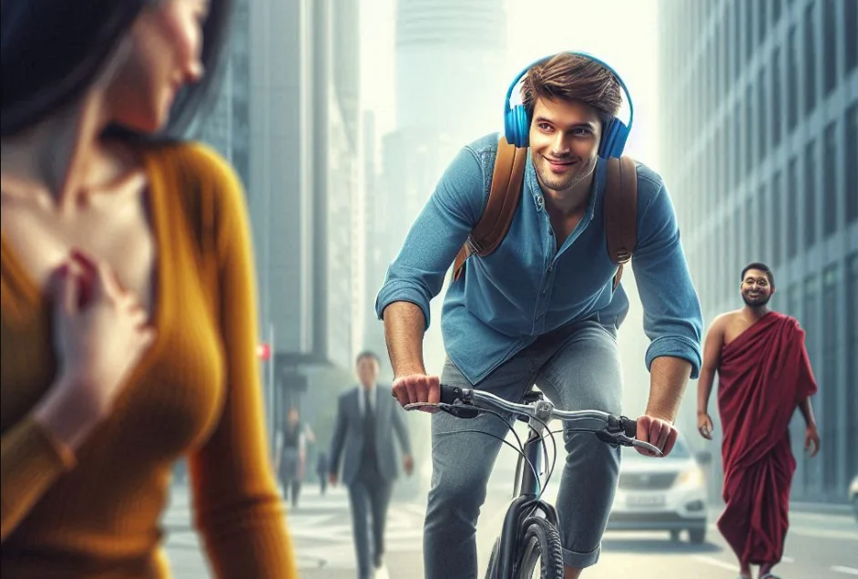 Man Tilting His Neck Towards a Woman While Listening to Music and Riding a Bike Does Not Constitute 'Stalking': Bombay High Court
