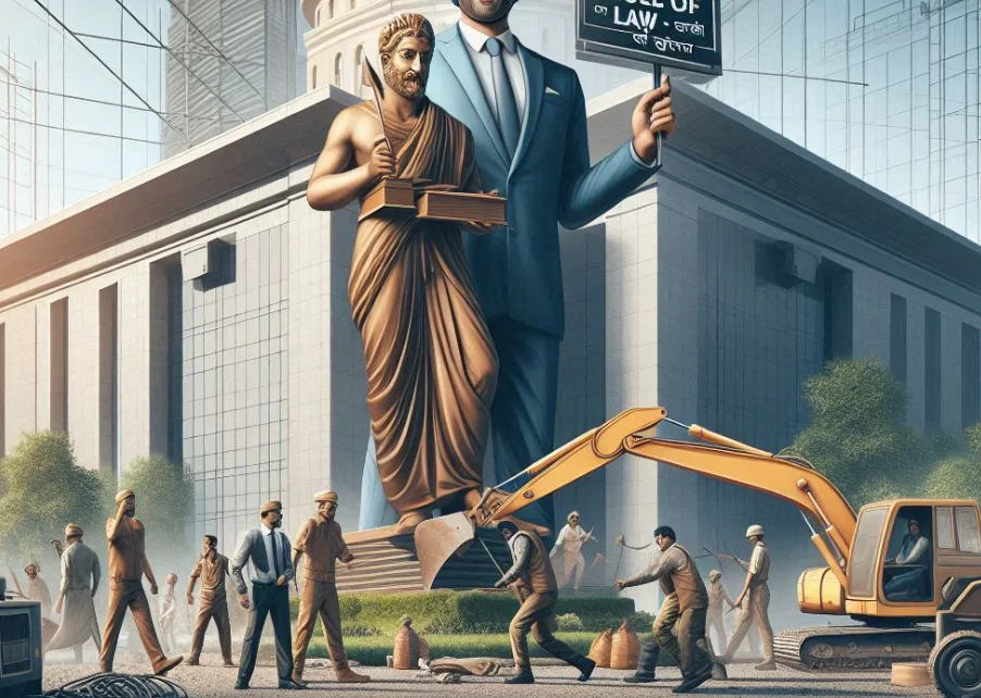 Follow Rule of Law: Removal of Former Minister's Statue from Public Land Directed by Rohtak Municipal Corporation: Punjab and Haryana High Court